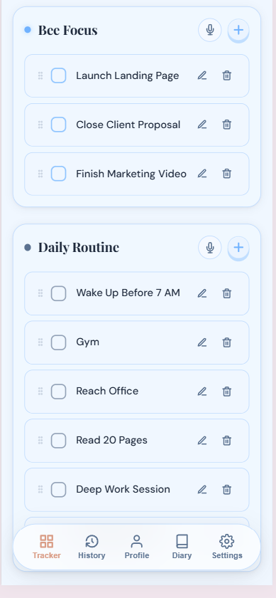 HoneyTrack diary AI letters